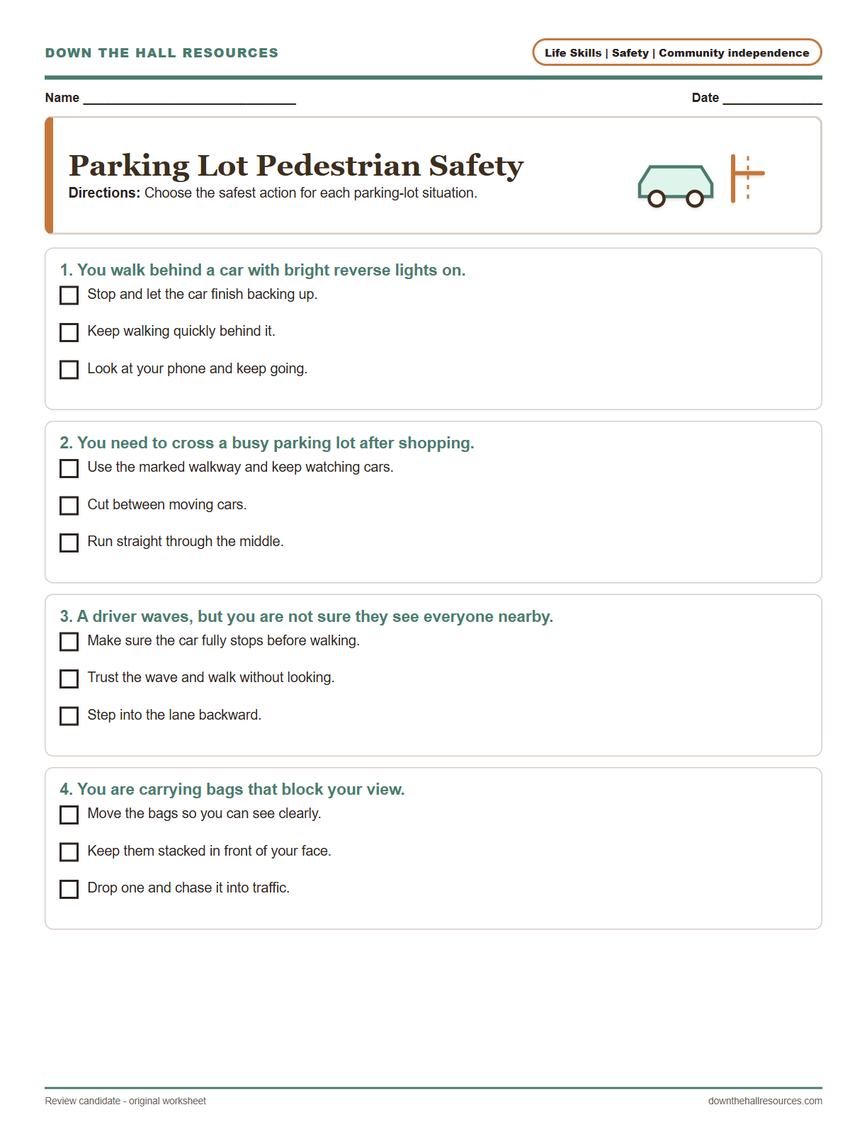 Parking Lot Pedestrian Safety preview