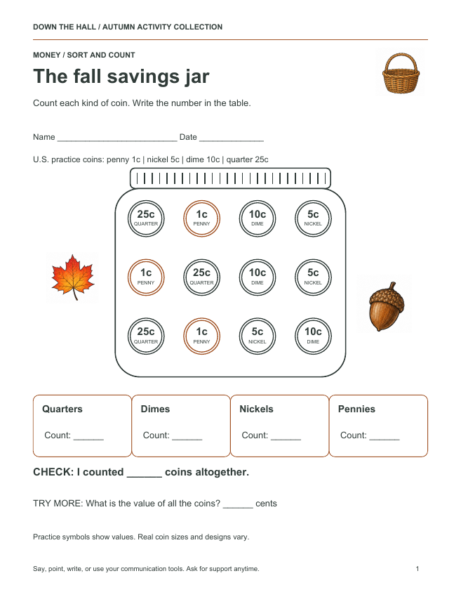 The Fall Savings Jar preview