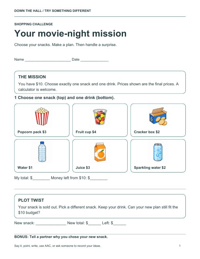 Preview of Everyday Challenges Illustrated Pack