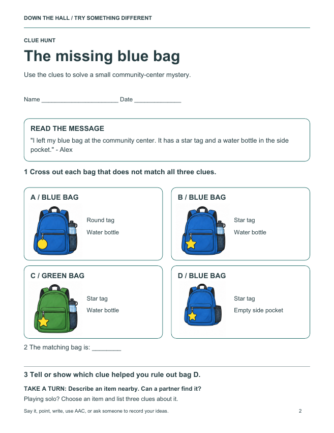 The Missing Blue Bag preview